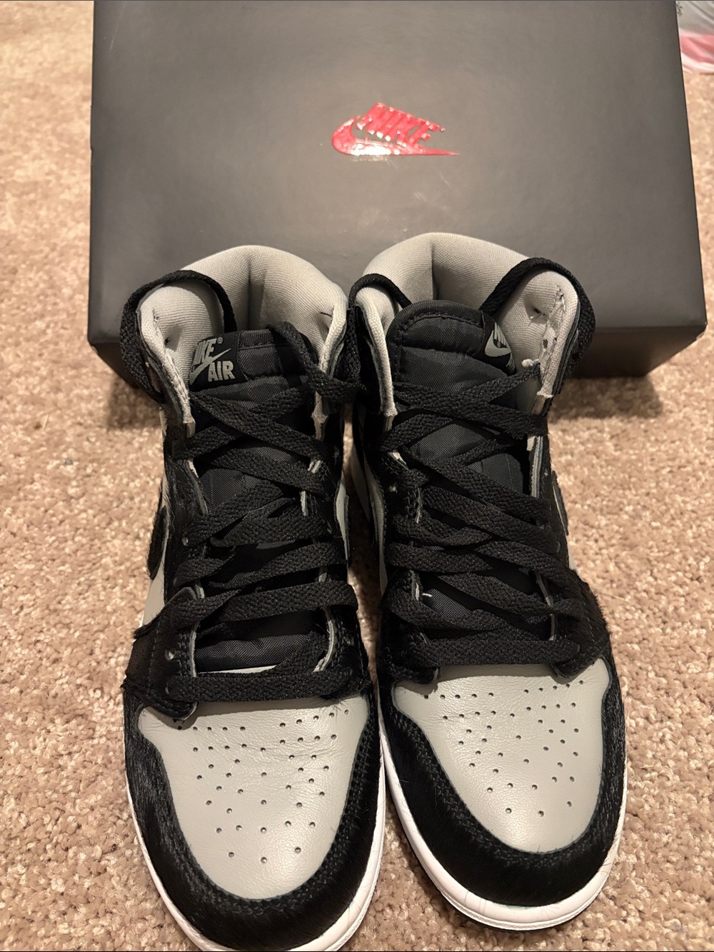 Jordan High Top Sneakers in Black and Gray